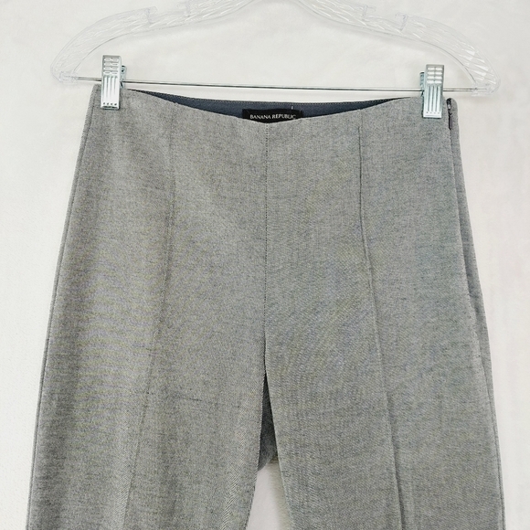 Banana Republic Gray Flat Front Side Zip Business Casual Dress Trousers P3402 - Picture 2 of 8